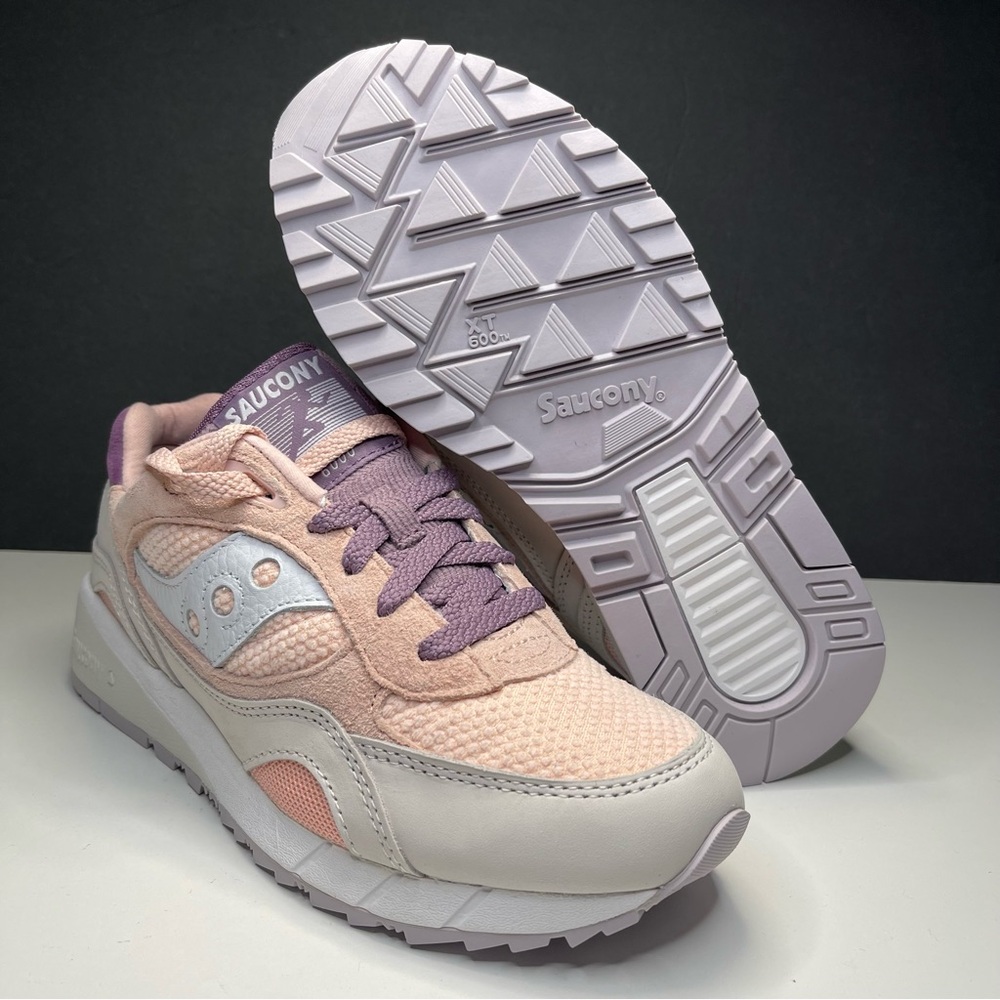 Saucony Shadow 6000 S60722-1 Womens Pink Nubuck Lifestyle Sneakers Shoes Size 8